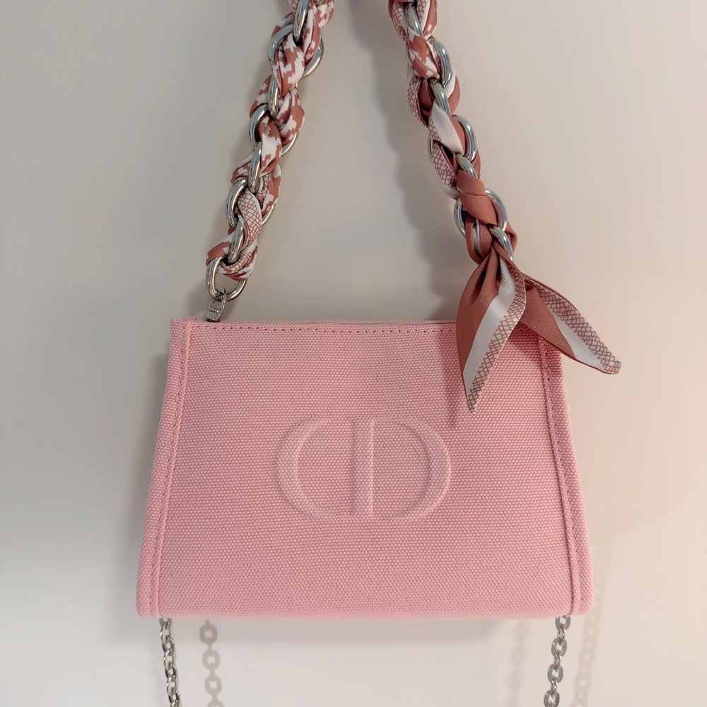 Dior💕cosmetic pouch DIY crossbody/tote bag